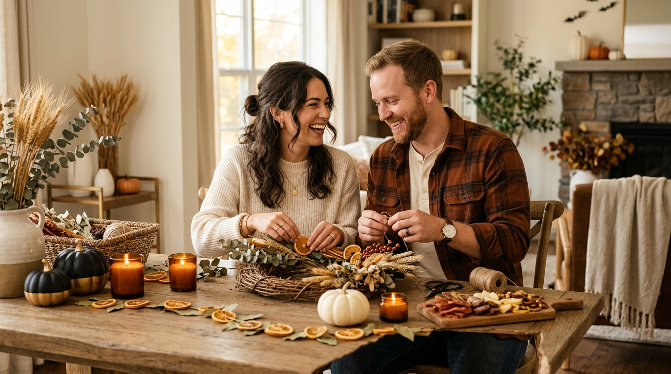 25 Fall & Halloween DIY Projects Couples Can Make Together