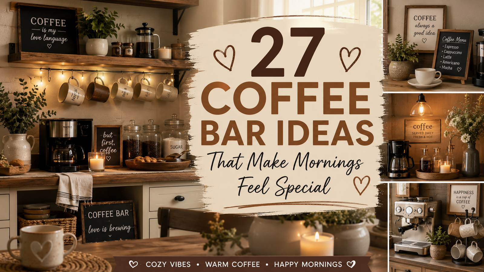 27 Coffee Bar Ideas That Make Mornings Feel Special