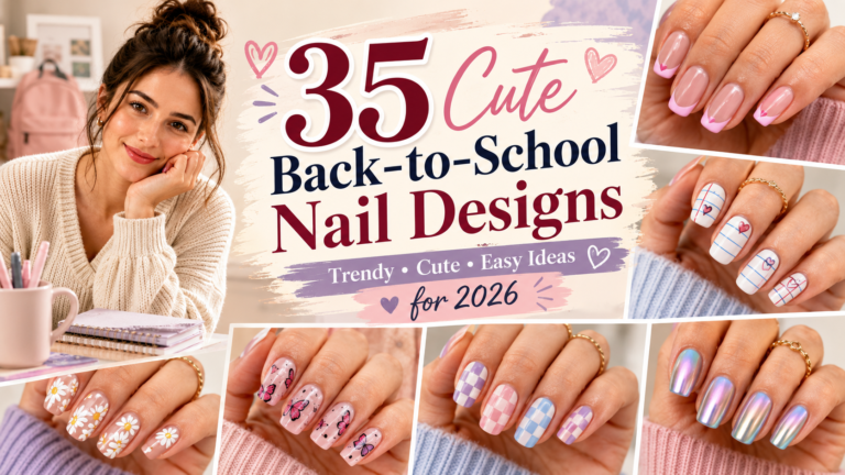 35 Cute Back-to-School Nail Designs for 2026