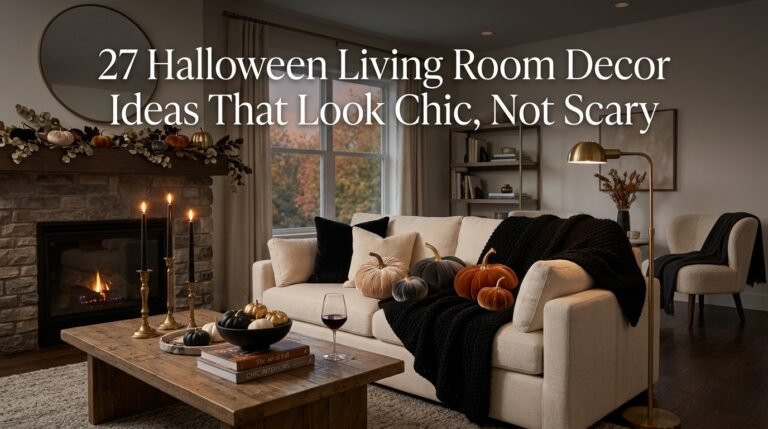 27 Halloween Living Room Décor Ideas That Look Chic, Not Scary
