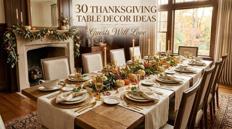 30 Thanksgiving Table Decor Ideas Guests Will Love