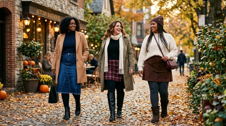 20 Skirt Over Leggings Outfits That Actually Look Chic