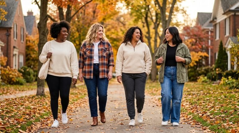 20 Comfortable Mom Outfits for Fall School Runs
