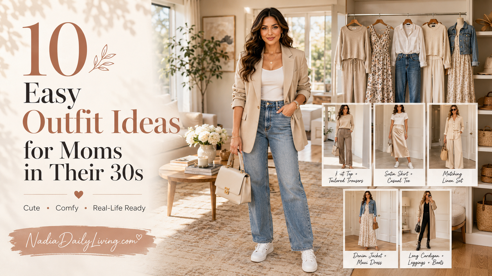 10 Easy Outfit Ideas for Moms in Their 30s (Comfy & Stylish)