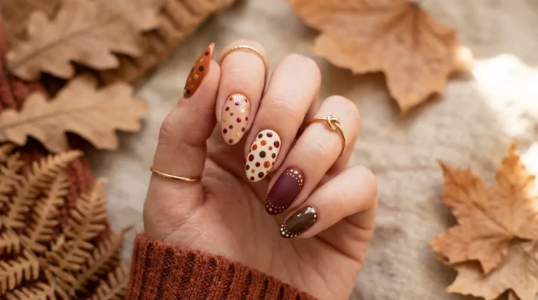 15 Polka Dot Nail Ideas for Fall