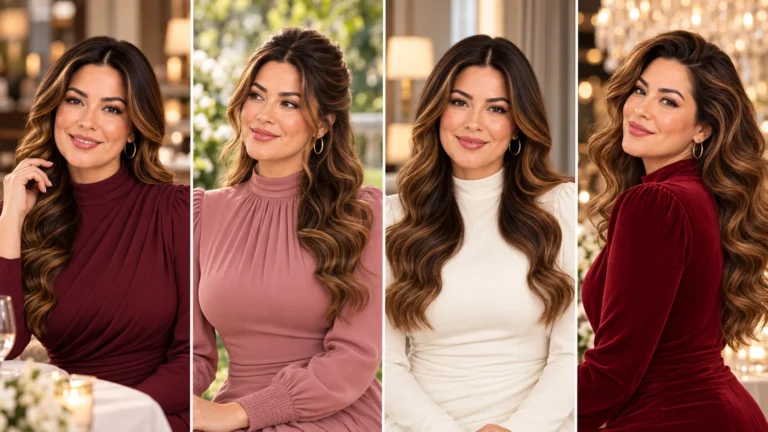 12 Soft Glam Wave Hairstyles for a Romantic Dinner Date