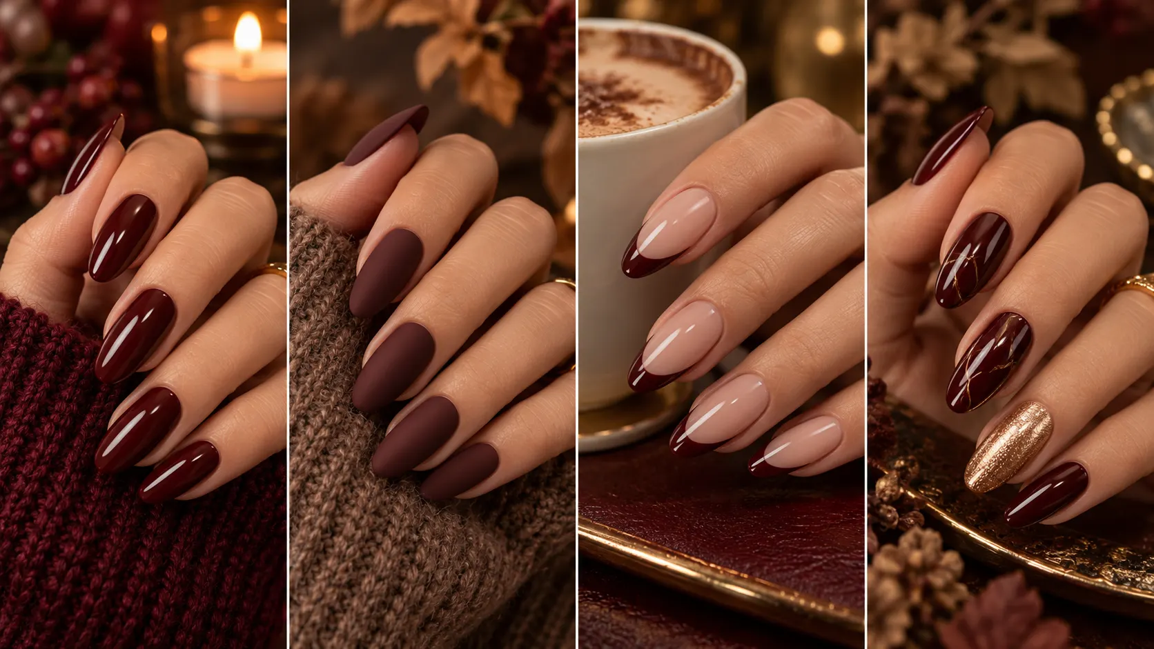 Cherry Mocha Nails: The Berry-Brown Trend Everyone's Trying