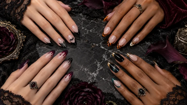 20 Halloween French Tip Nail Ideas