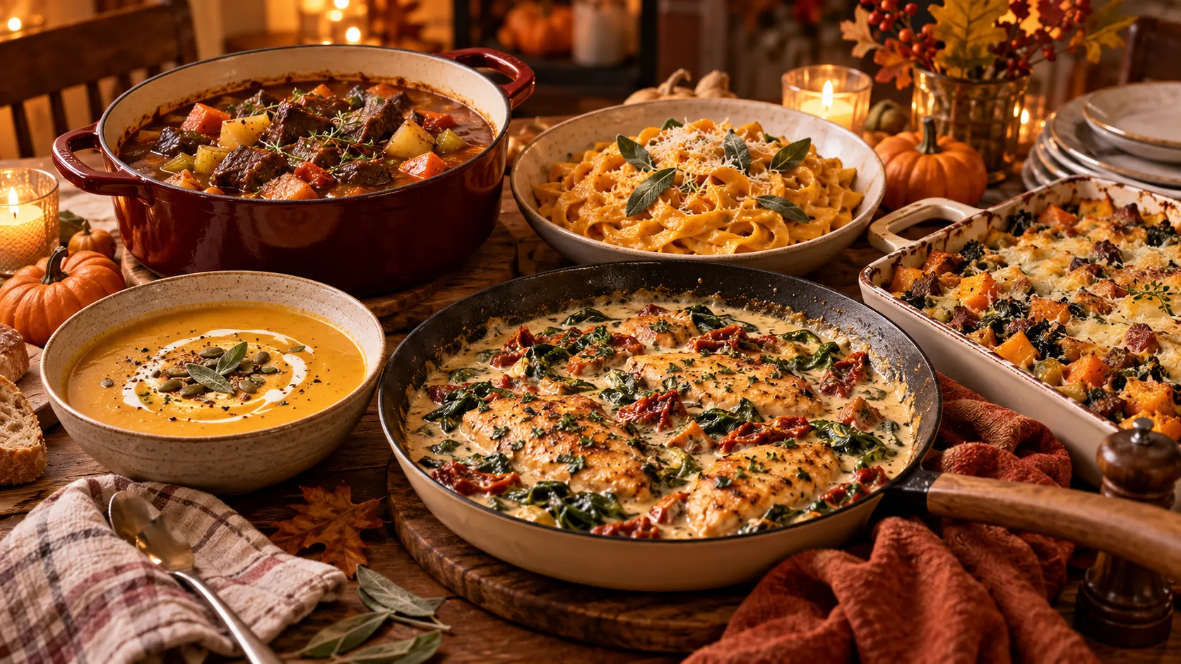 25 Easy Fall Dinner Recipes for Cozy Nights