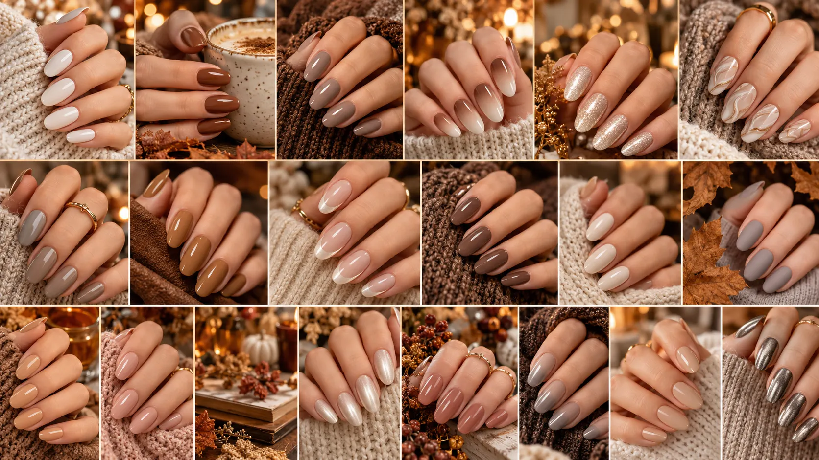 25 Neutral Nail Designs for Fall Gatherings