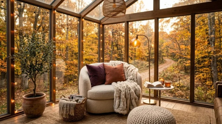 20 Cozy Fall Reading Nook & Sunroom Ideas You'll Love