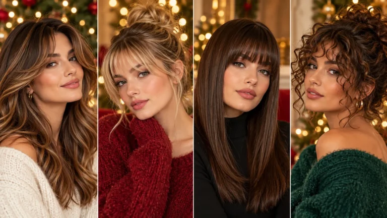 10 Curtain Bangs and Fringe Ideas to Try This Christmas