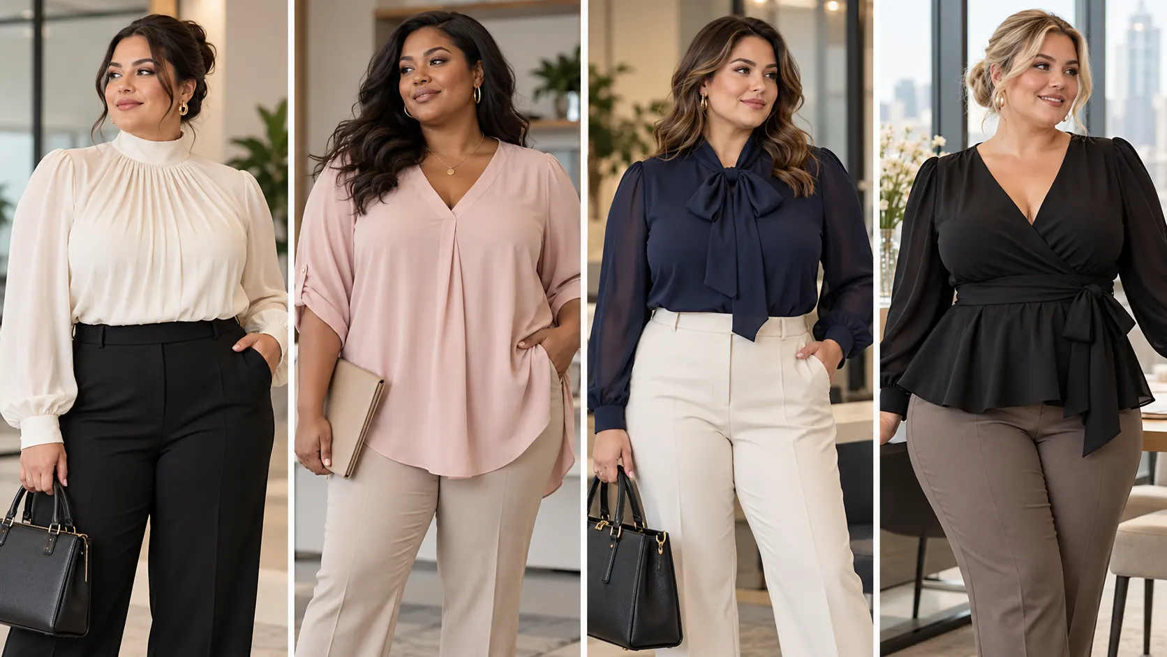 25 Plus Size Work Tops & Blouses for a Polished Look