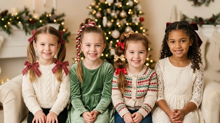 15 Christmas Hairstyles for Kids