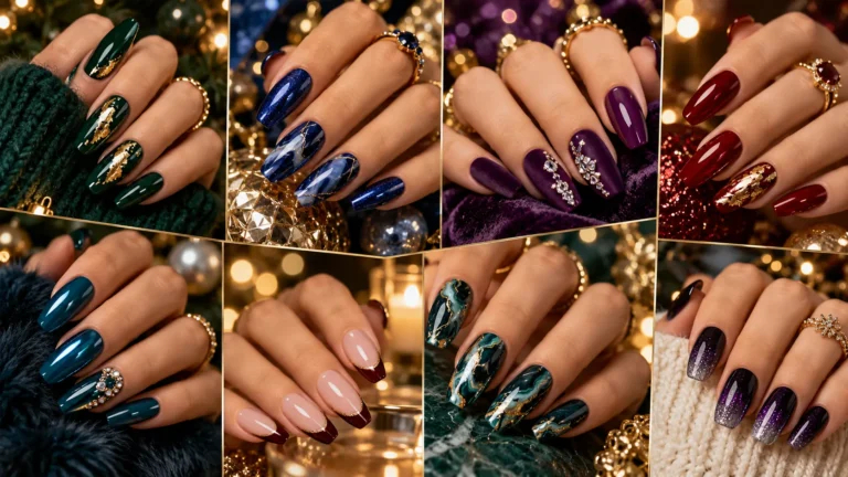 20 Jewel-Toned Nail Designs for Winter Parties