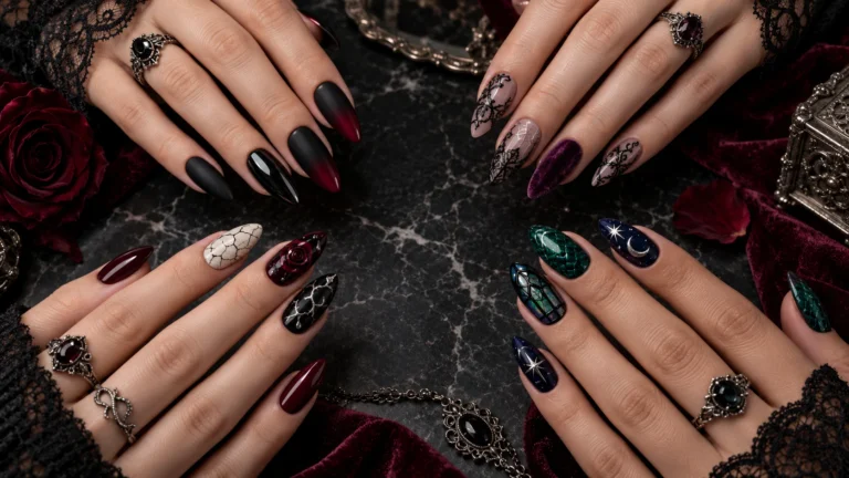 25 Gothic Halloween Nail Art Ideas