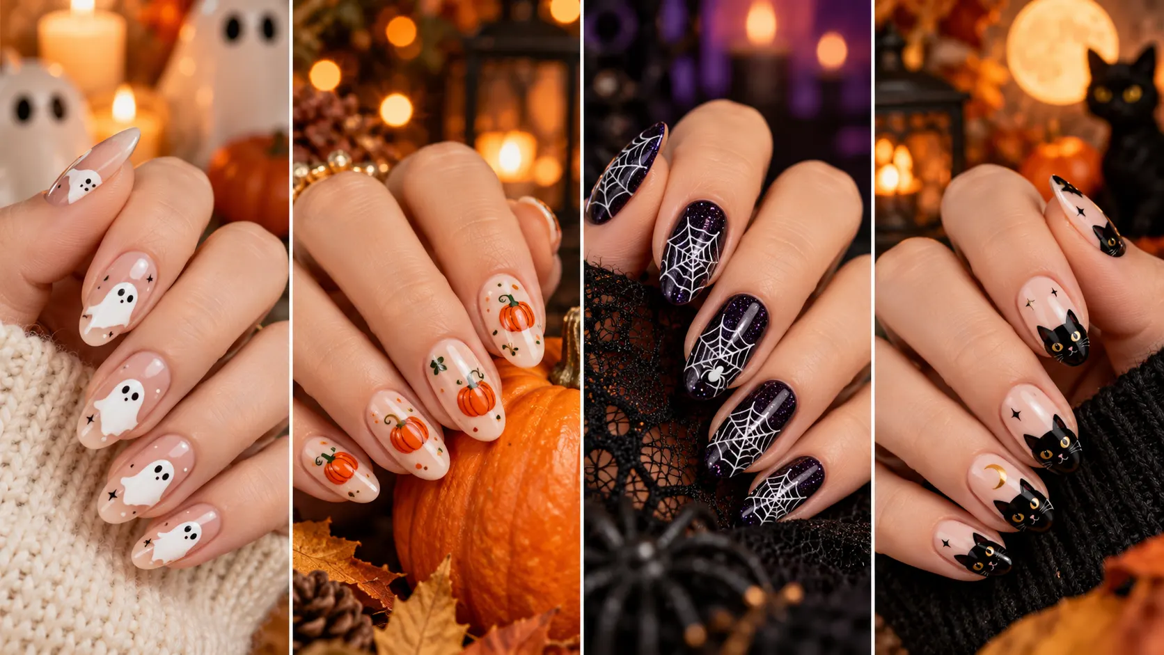 Spooky Halloween Nail Art to DIY at Home