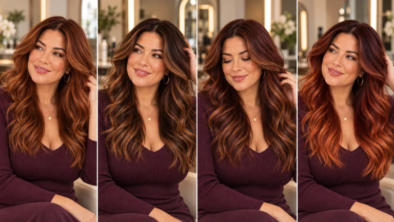 Warm Copper and Auburn Hair Color Ideas for Long Hair