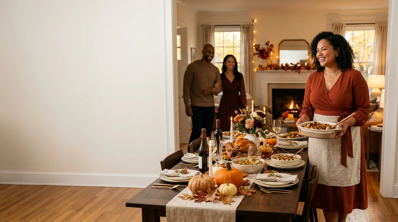 Plus Size Friendsgiving Hostess Outfit Ideas
