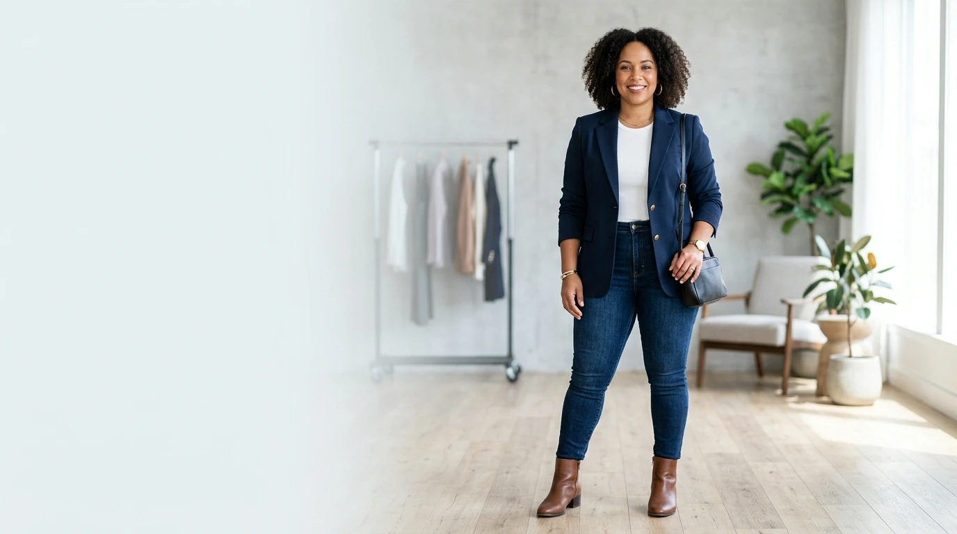 How to Wear a Blazer With Jeans (Plus Size Edition)
