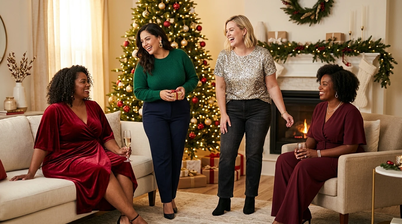 Plus Size Christmas Eve Outfit Ideas