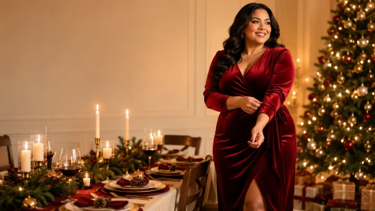 20 Plus Size Christmas Party Outfits That Sparkle